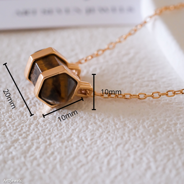 Tigers Eye Herkimer Necklace, Genuine Tigers eye necklace, Brown necklace, Gold necklace, Gift for her