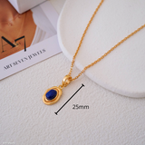 Gemstone pendant with different chain options, Silver necklace, Gift for her