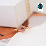 Genuine oval alexandrite ring, Natural alexandrite jewelry, Minimalist gold color ring, Silver Ring, Gifts for her