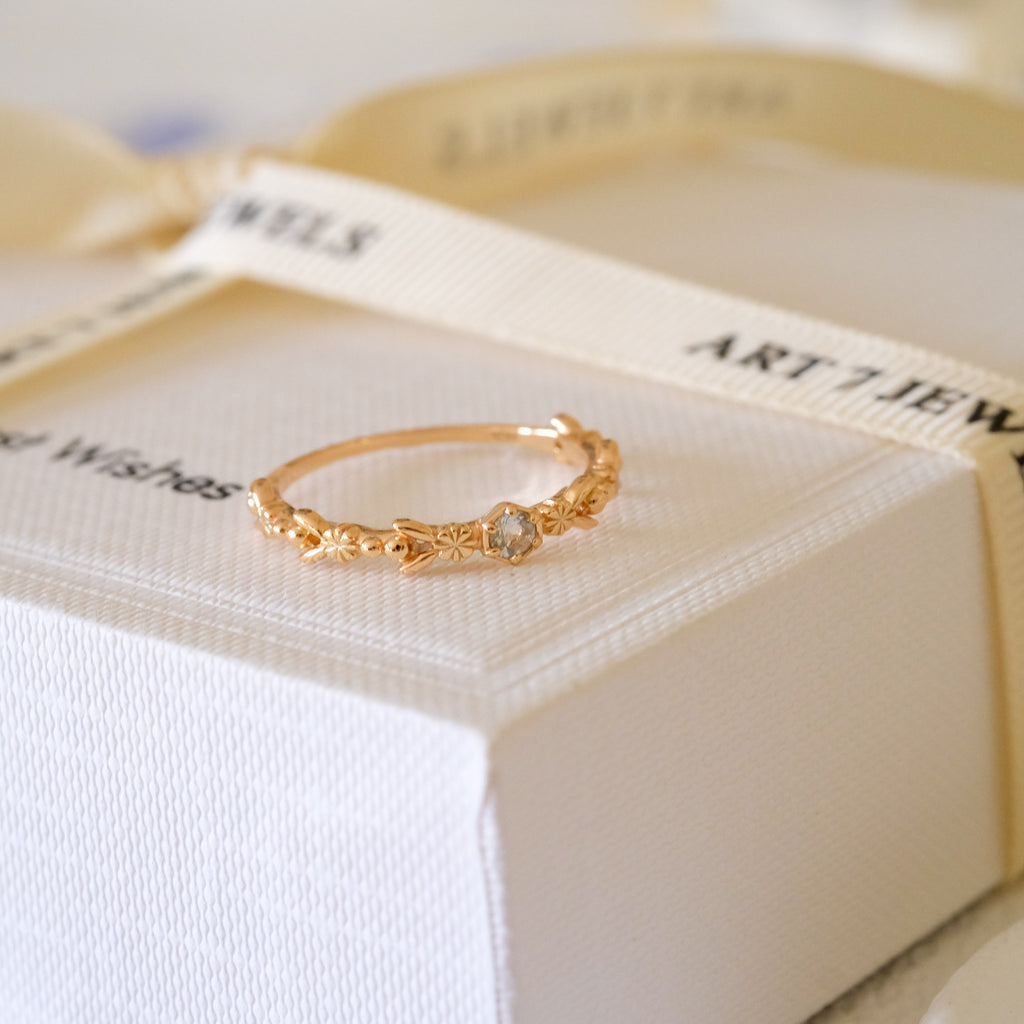 Minimalist gold ring, March Birthstone Ring, Sterling Silver Ring, Delicate ring, Thin ring, Gifts for her