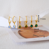 Birthstone earrings, Gift for her, Christmas gift