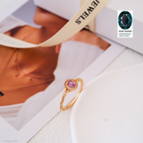 Dainty alexandrite ring,