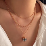 Black pearl necklace