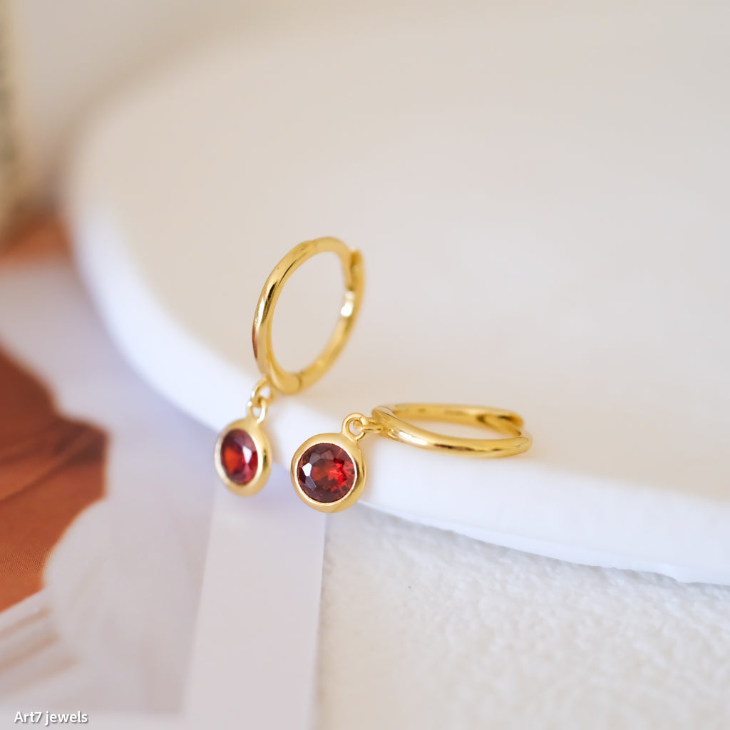 Birthstone earrings, Gift for her, Christmas gift