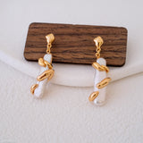 Dainty irregular baroque pearls earrings, Pearls Dangle Earrings, Bridesmaid gifts, Silver earrings, Gifts for mom