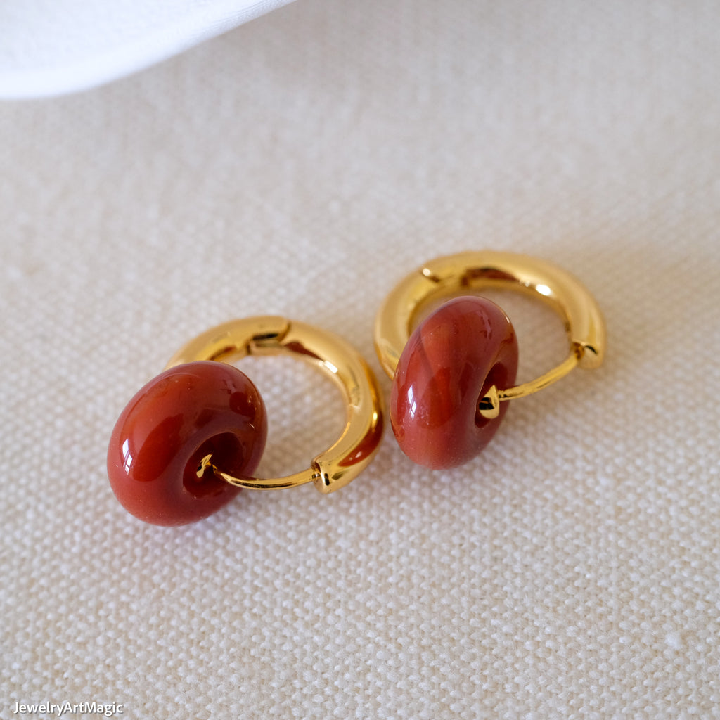 Double hoop earrings, Anniversary gifts, Gifts for her