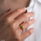 Minimalist gold ring, August birthstone, Silver Ring, Gifts for her