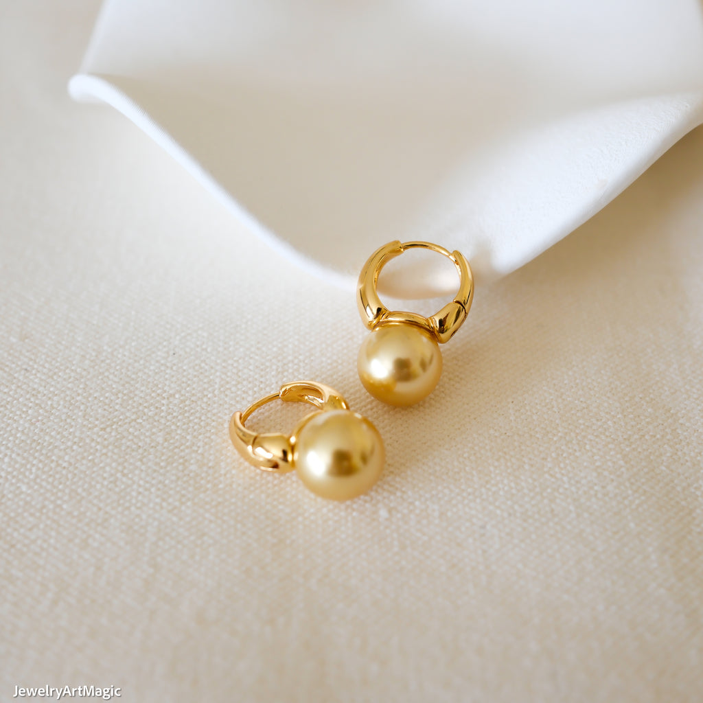Dainty Golden South Sea pearls