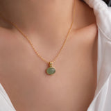 Oval Jade Necklace