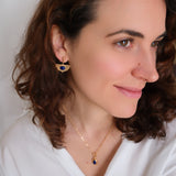 Boho earrings, Gift for Her, Blue earrings, Anniversary gift