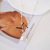 Natural pearl necklace