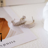 Chunky hoop earrings