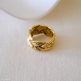 Chunky gold ring, Thick band ring, Wide band ring, Gifts for her