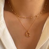 layered necklace set