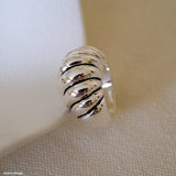 Puffy ring, Twisted croissant Ring, Bold wide ring, Statement ring, Thick band ring, Gifts for her