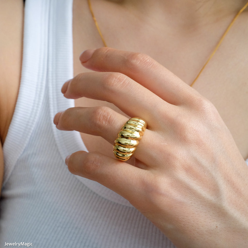 Thick band ring, Gifts for her