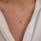 Peridot necklace