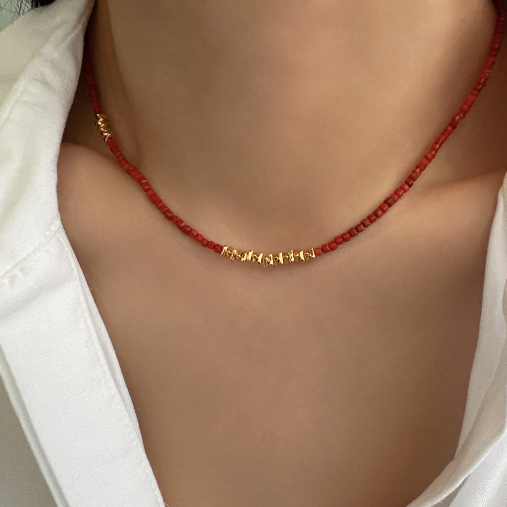 Minimalist Carnelian Necklace