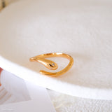 Minimalist serpent ring, Adjustable Ring, 925s silver ring, Gifts for her