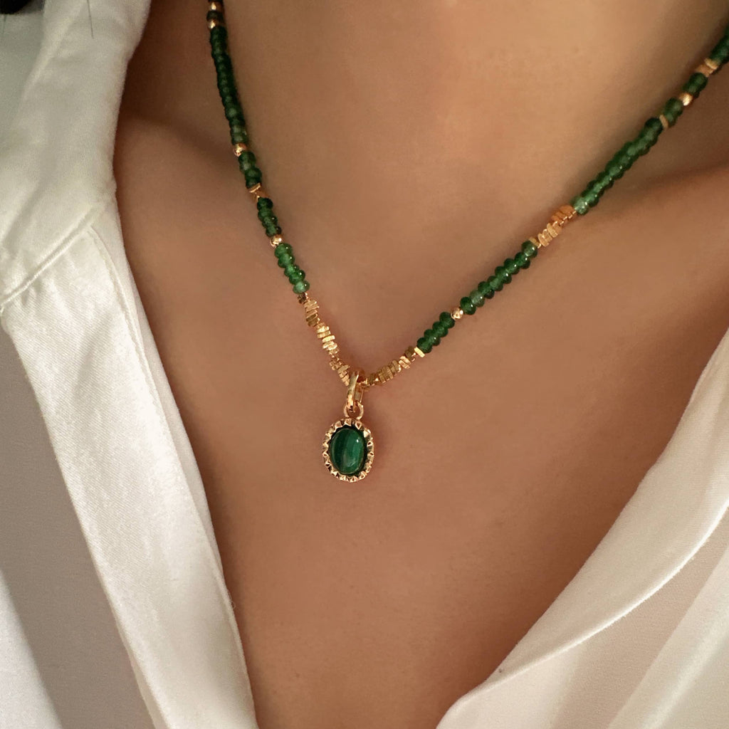 Malachite necklace