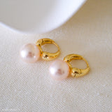 Pink pearls earrings, Pearls jewelry, Gift for Her