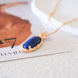 Natural lapis lazuli necklace