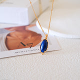 Natural lapis lazuli necklace
