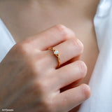 Twisted band ring, Sterling Silver Ring, Thin ring, Gifts for her