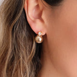 12mm chocolate brown pearls earrings,Tahiti Brown pearls stud earrings, Bridesmaid earrings, 925s Silver earrings,  Gifts for her