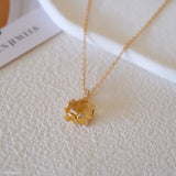 Dainty citrine necklace