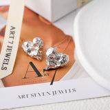 Chunky heart earrings