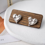 Chunky heart earrings