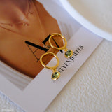 May birthstone earrings, Green Silver earrings, Gifts for her