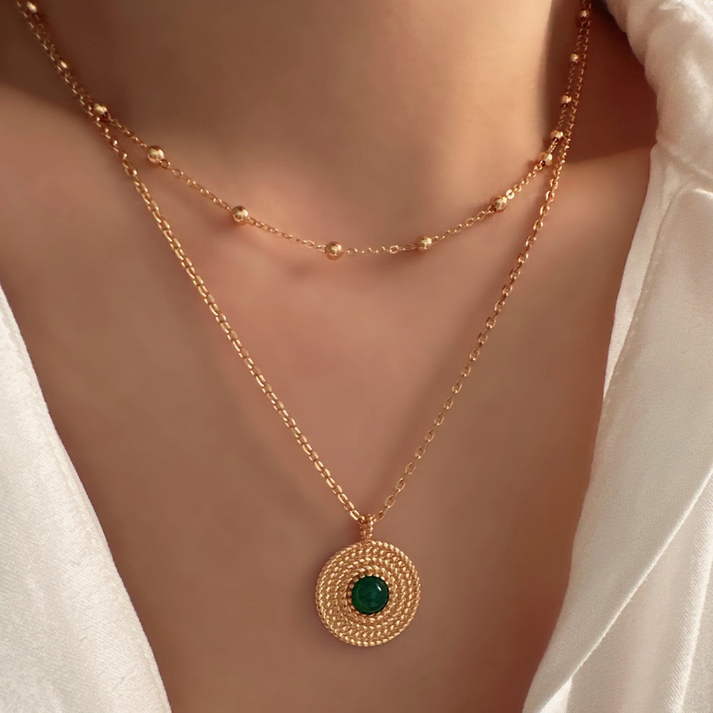 Layered necklace set