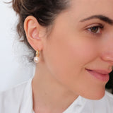 12mm Pink pearls earrings, Pearls jewelry, Gift for Her