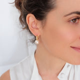 Chic Bridesmaid earrings, Everyday earrings, Pearls jewelry, Gift for Her