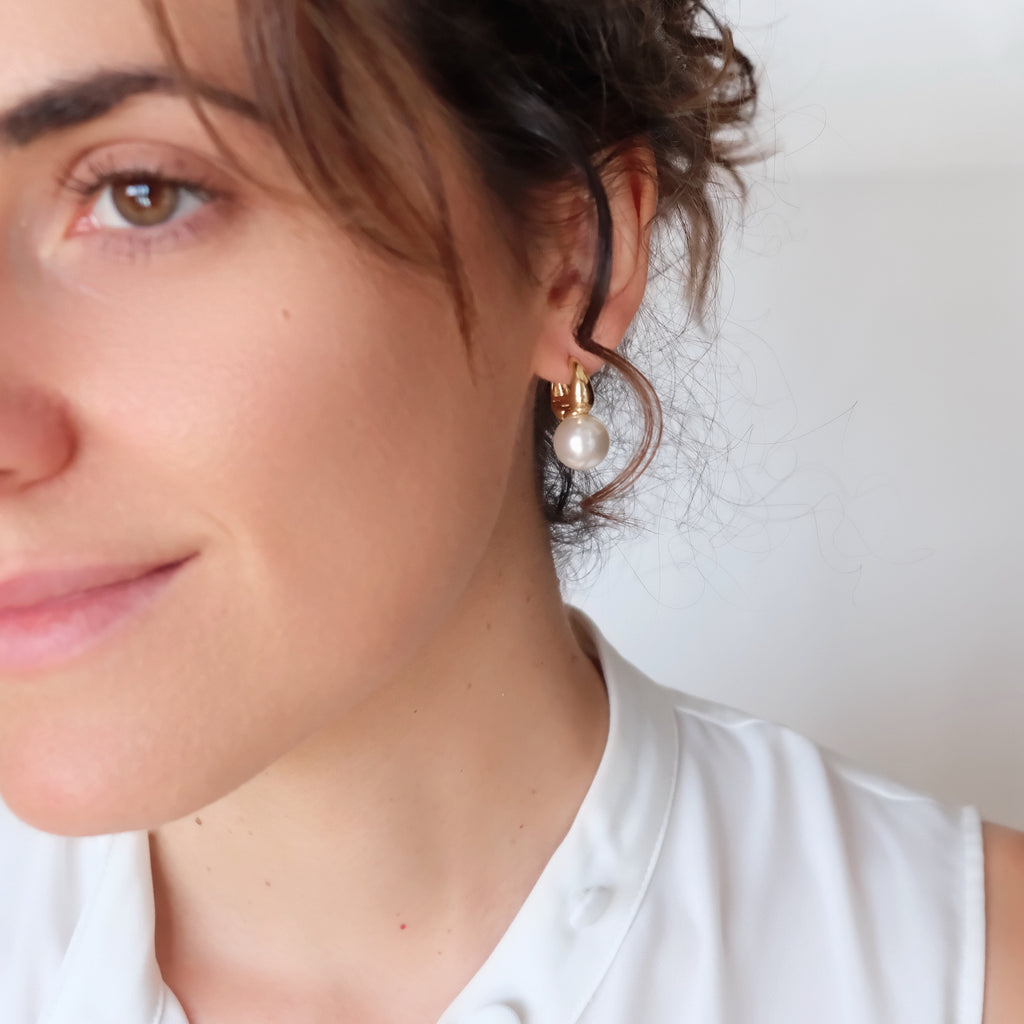 Everyday earrings, Pearls jewelry, Gift for Her