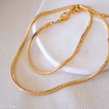 Gold cube Shaped Necklace