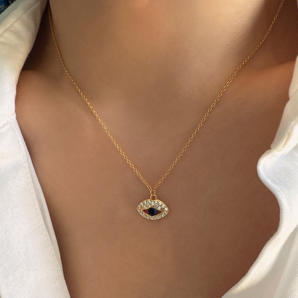 Protection necklace, Hamsa necklace, Sterling Silver necklace, Gifts for her