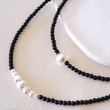 Black and white beads necklaces, Gifts for sister, Gifts for her