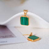 malachite earrings