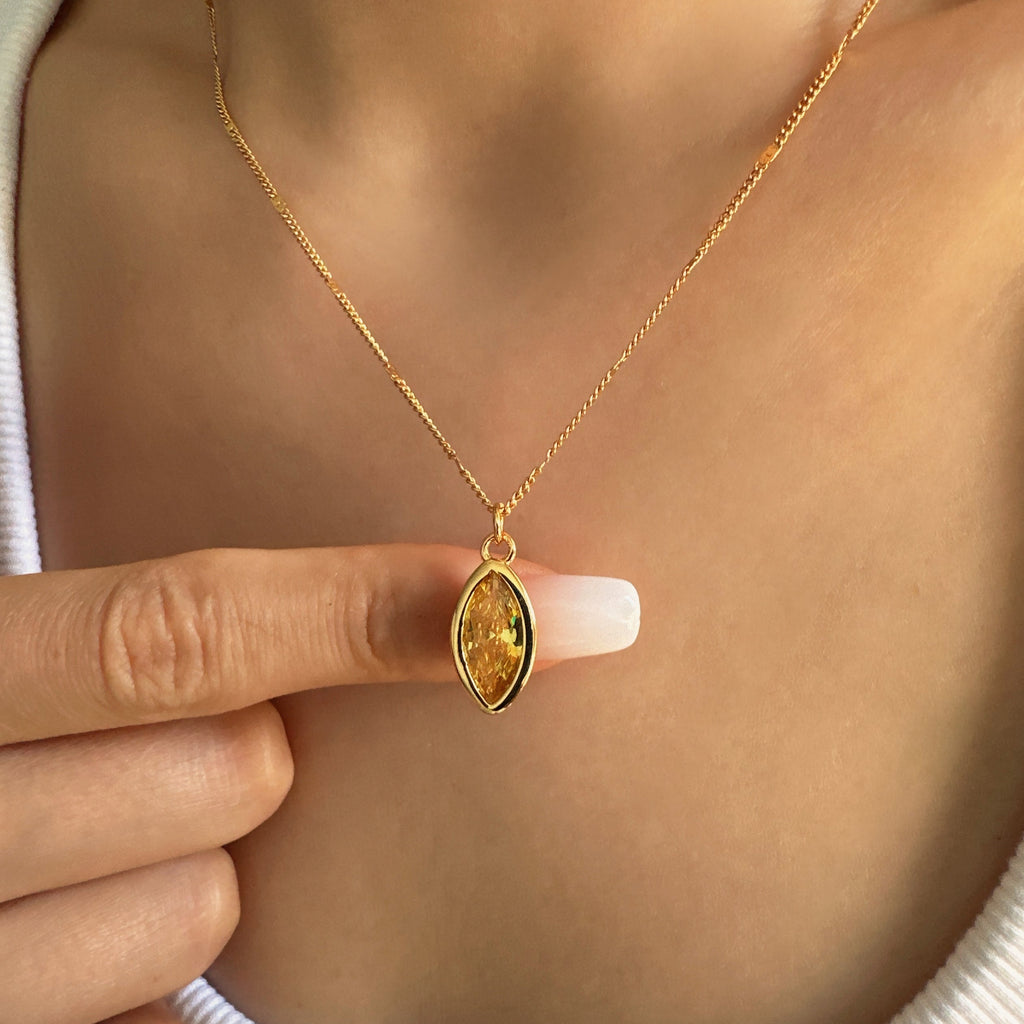 Chunky gold necklace, Gifts for her