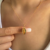 Chunky gold necklace, Gifts for her