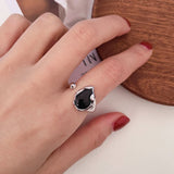 silver onyx ring