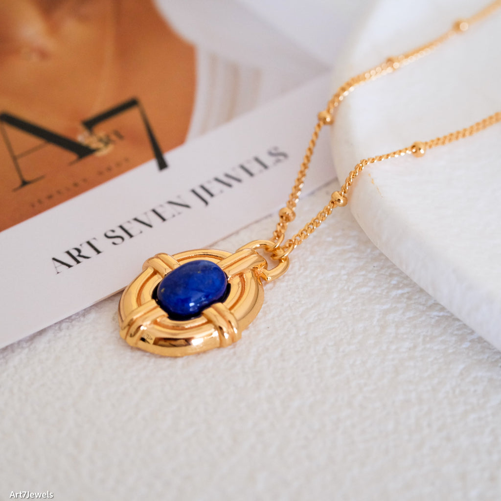 vintage Lapis lazuli necklace