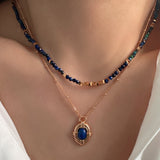 vintage Lapis lazuli necklace