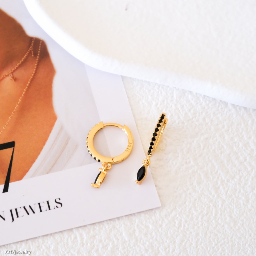 Huggie earrings, Sterling silver earrings, Gift for her