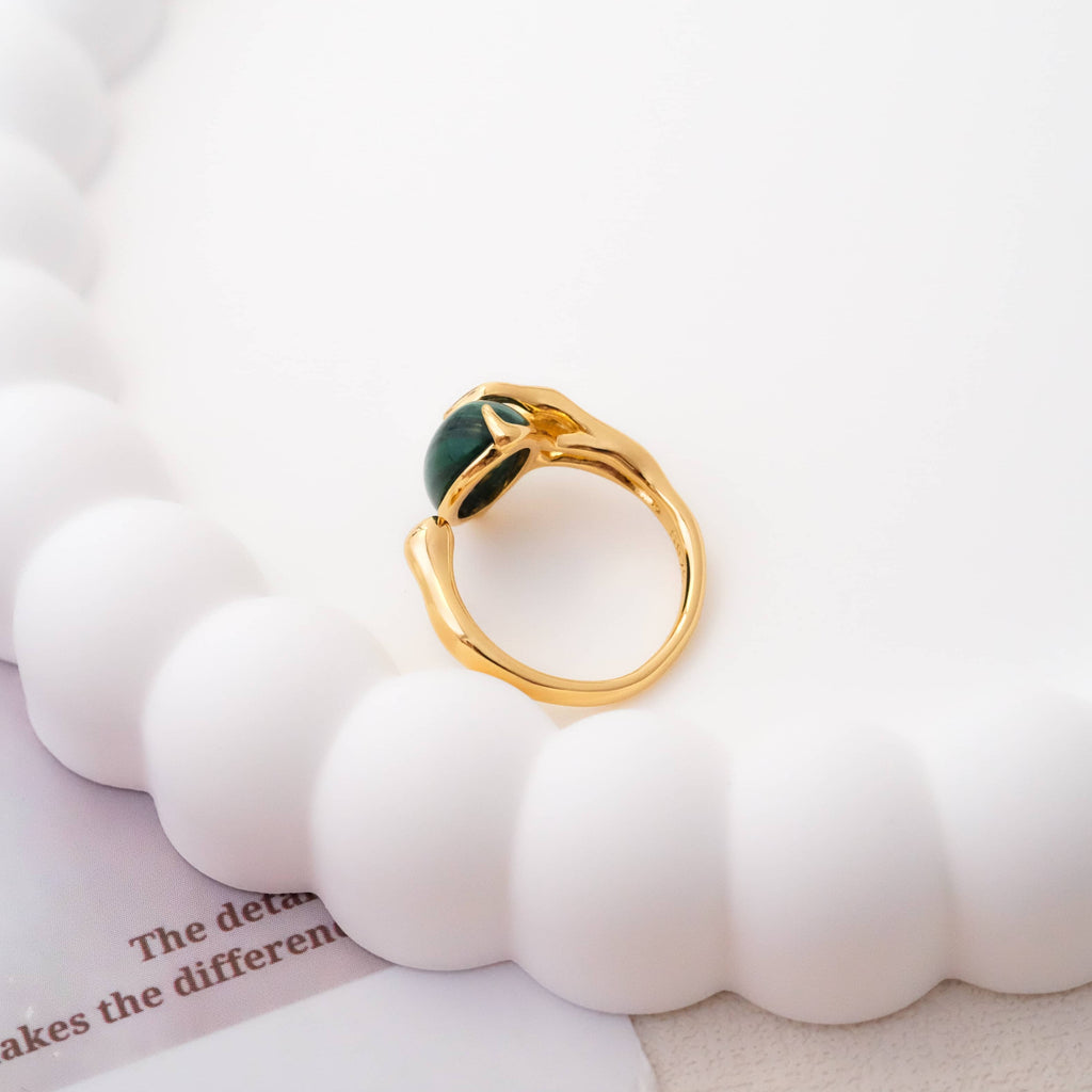 Malachite ring