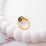 Malachite ring