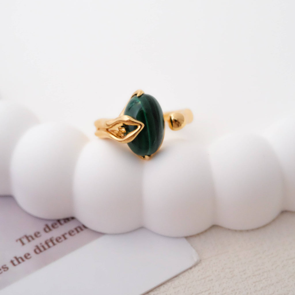 Malachite ring